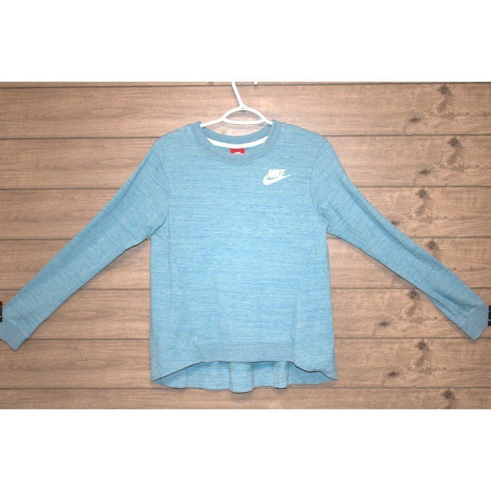 Vintage Men's Nike Blue Long Sleeve Tee Size Small